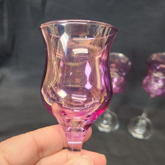 PartyLite Purple Royal Lustre Candle Holders Set Of 3 - Picture 5 of 5